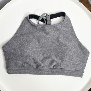 Lululemon Grey High Neck Sports Bra